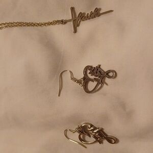 Nwt Faith necklace and earrings set
